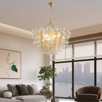 Fluted Glass Bubble Chandelier