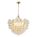 Fluted Glass Bubble Chandelier