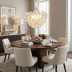 Fluted Glass Bubble Chandelier