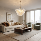 Fluted Glass Bubble Chandelier