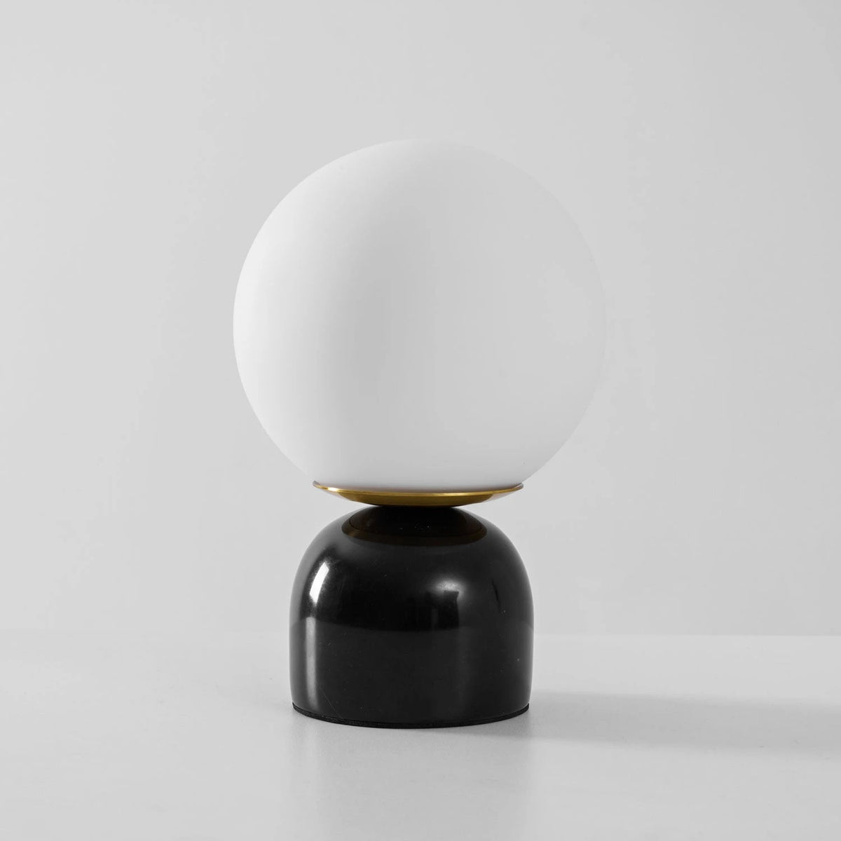 Modern Black Marble Globe Accent Table Lamp Studio Display