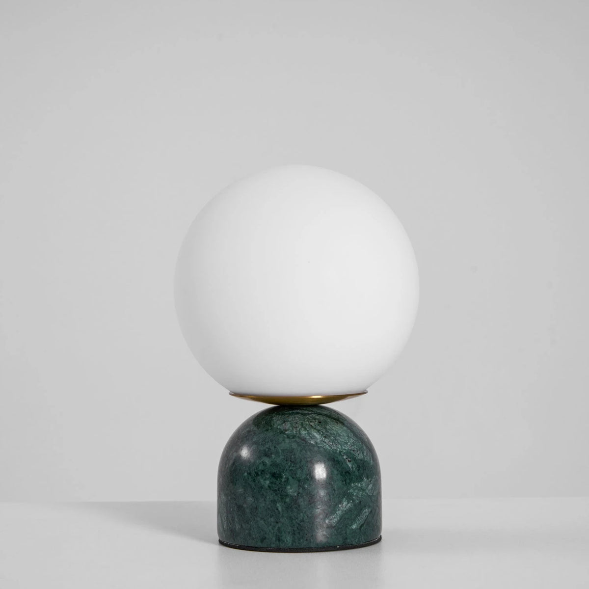 Modern Green Marble Globe Table Lamp Studio Shot