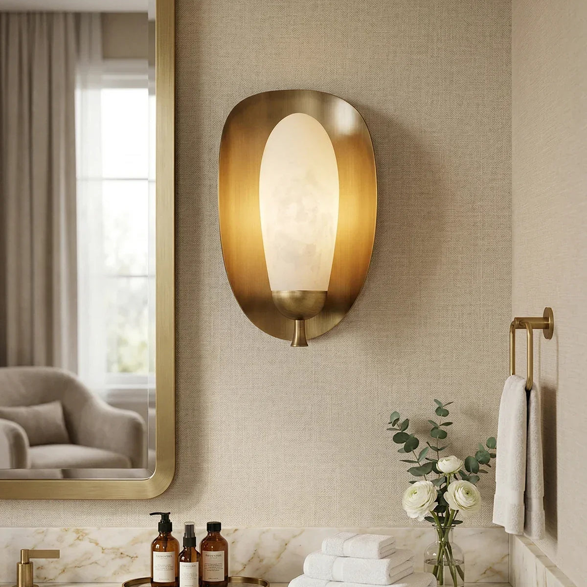 Fruit Solenne Alabaster Wall Sconce