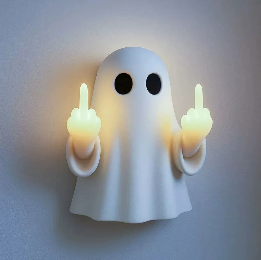 Illuminated Funny Halloween Ghost Night Light Studio Display