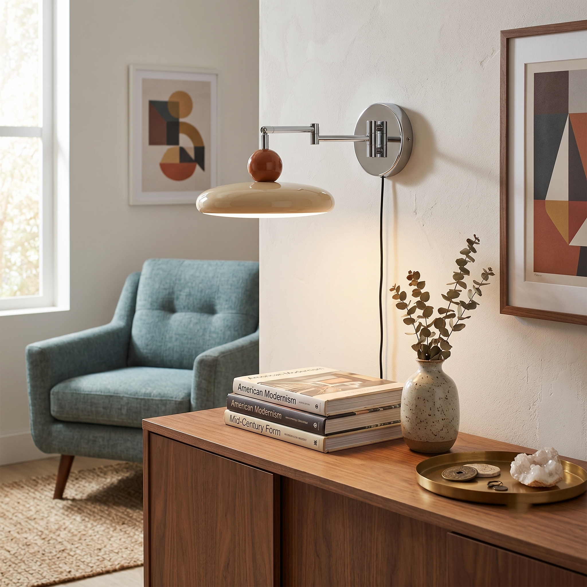 Kira Swing Arm Plug-In Wall Sconce