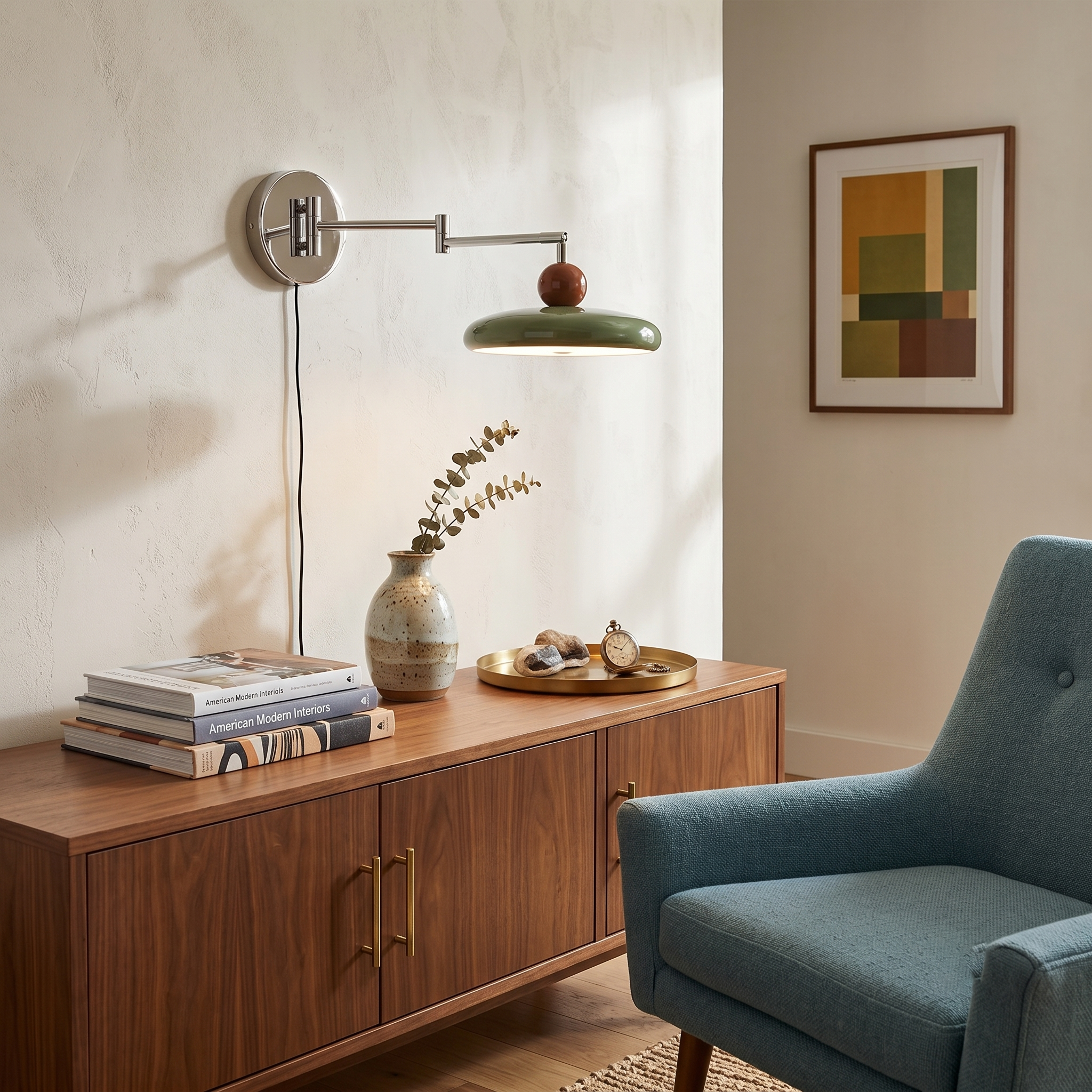 Kira Swing Arm Plug-In Wall Sconce