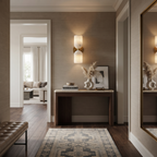 Lyra Ribbed Alabaster Dual Sconce