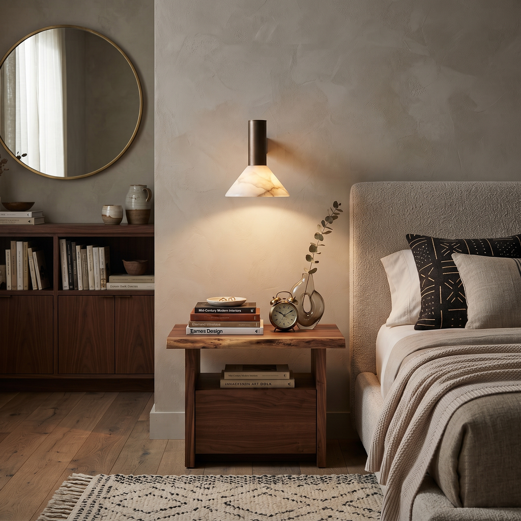 Torres Alabaster Cone Sconce