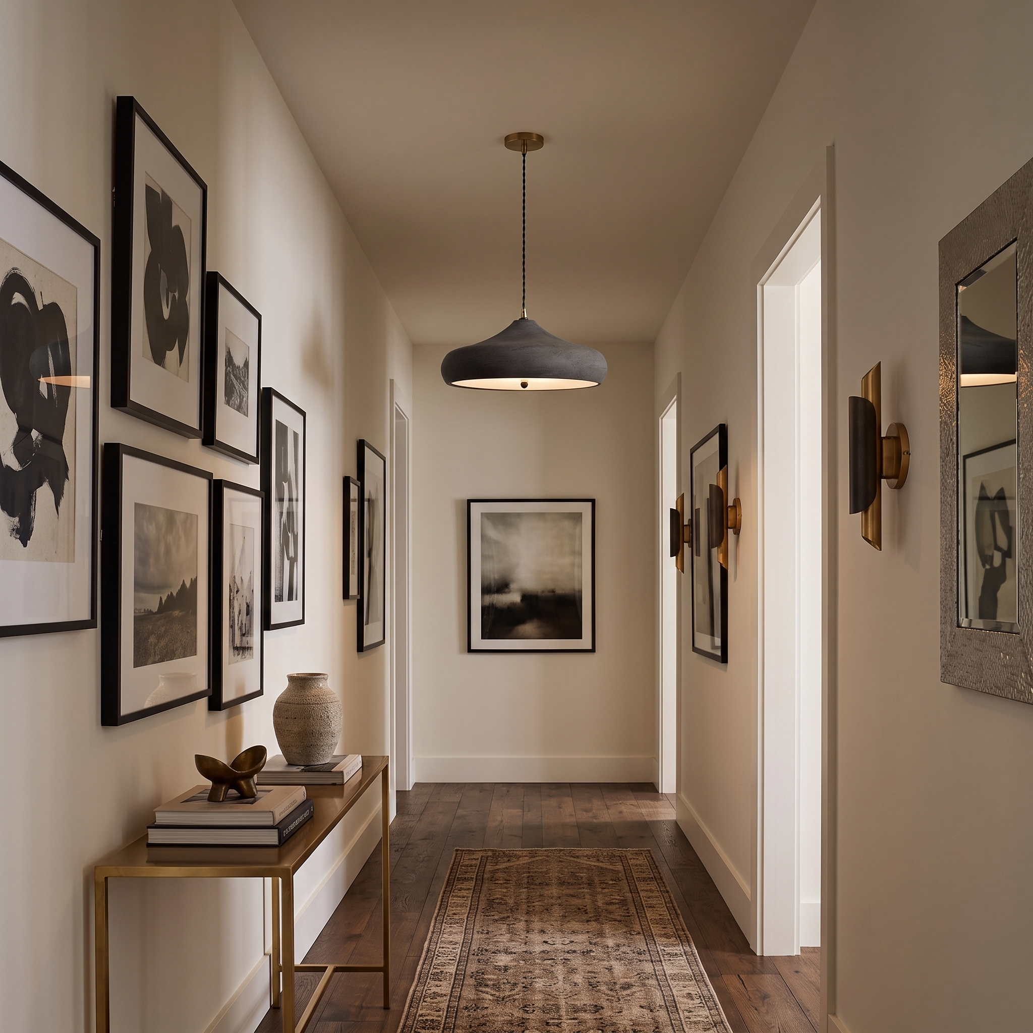 Matte Charcoal Pendant Light