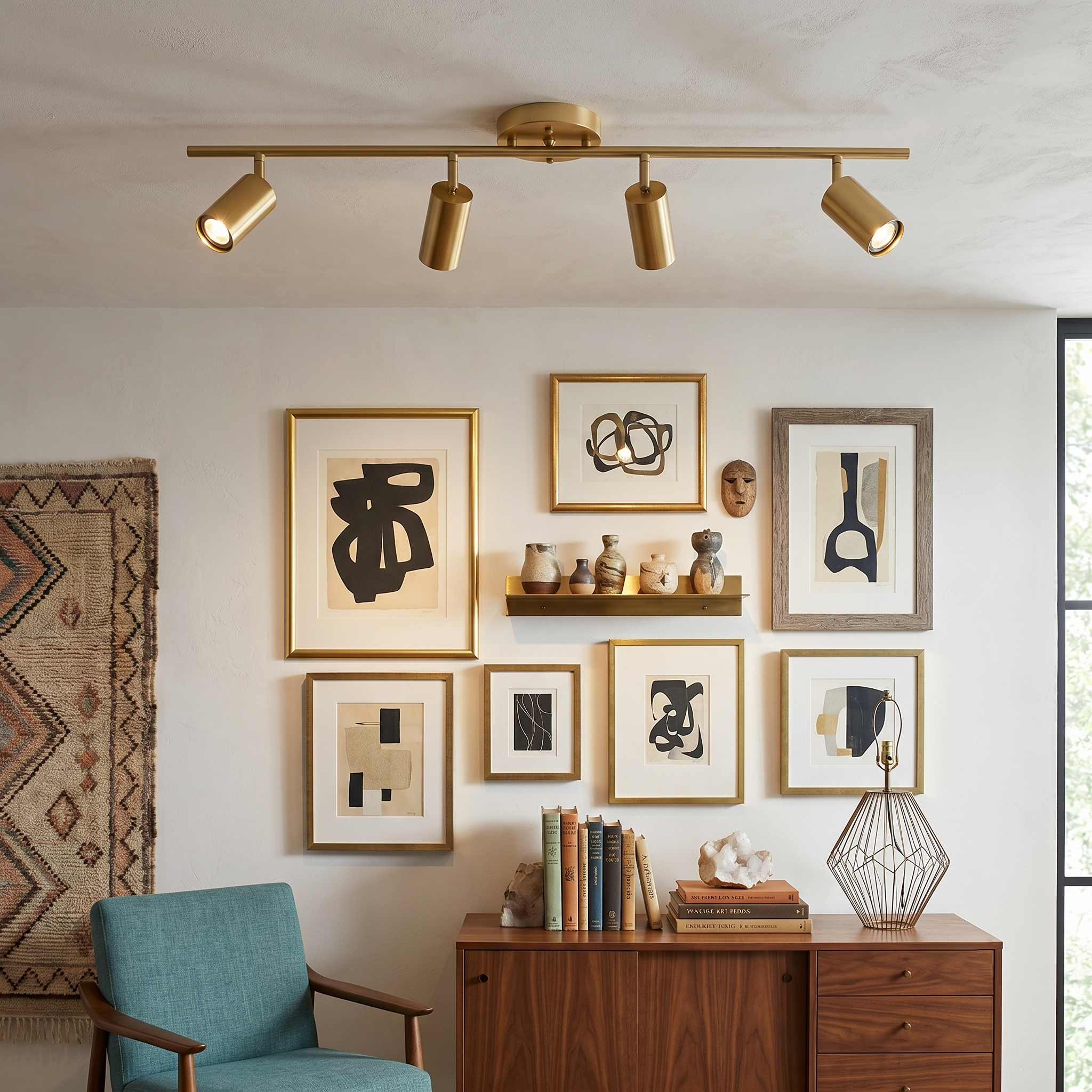 Kaelen Brass Directional Track Light