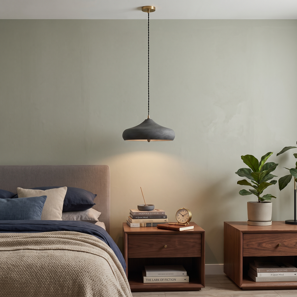 Matte Charcoal Pendant Light