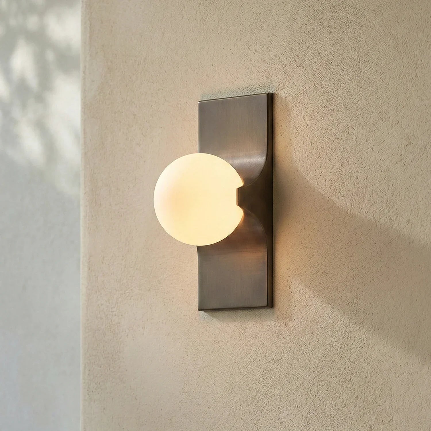 Geo Bar Alabaster Globe Wall Sconce