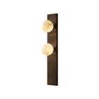 Geo Bar Alabaster Globe Wall Sconce