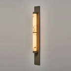 Geo Columnar Linear Alabaster Wall Sconce