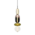 Modern Glass Totem Pendant Light Style I Studio Product Shot
