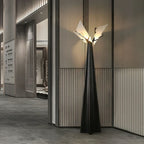 Modern Sculptural Alabaster Floor Lamp Studio Display