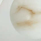 Close Up View of Natural Alabaster Stone Grain and Veins