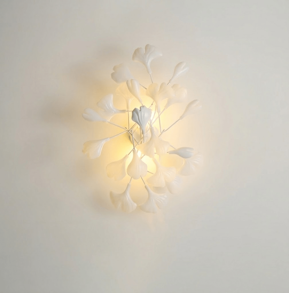 Ginkgo Ceramic Branch Sconce