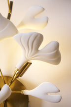 Ginkgo Ceramic Branch Sconce