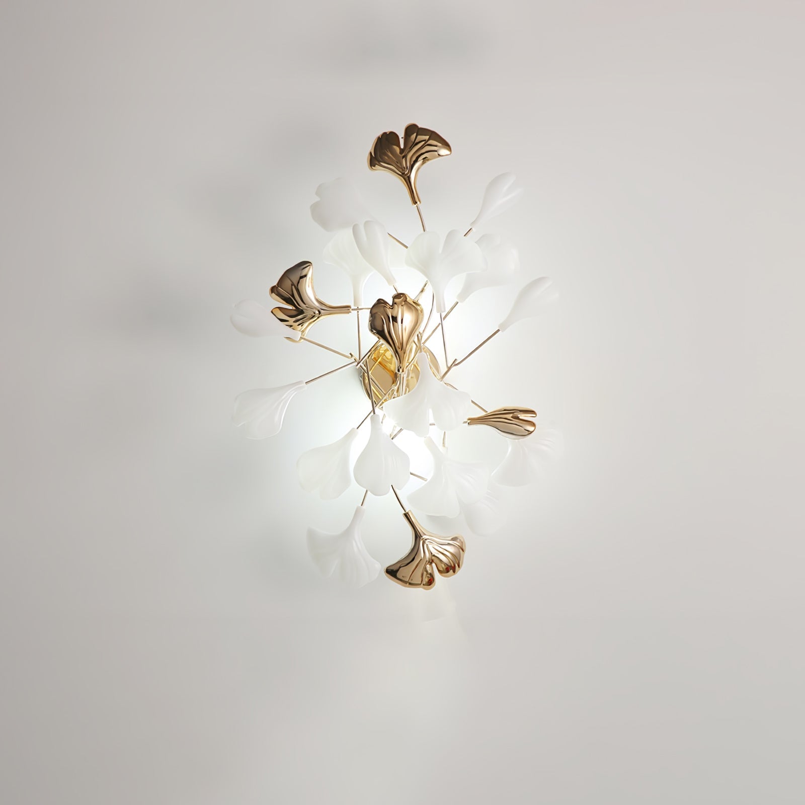 Ginkgo Ceramic Branch Sconce