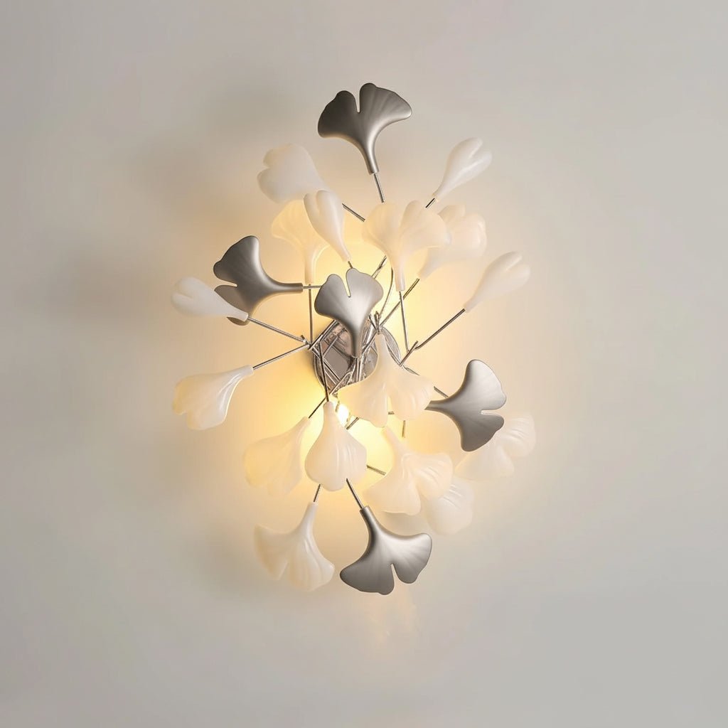 Ginkgo Ceramic Branch Sconce