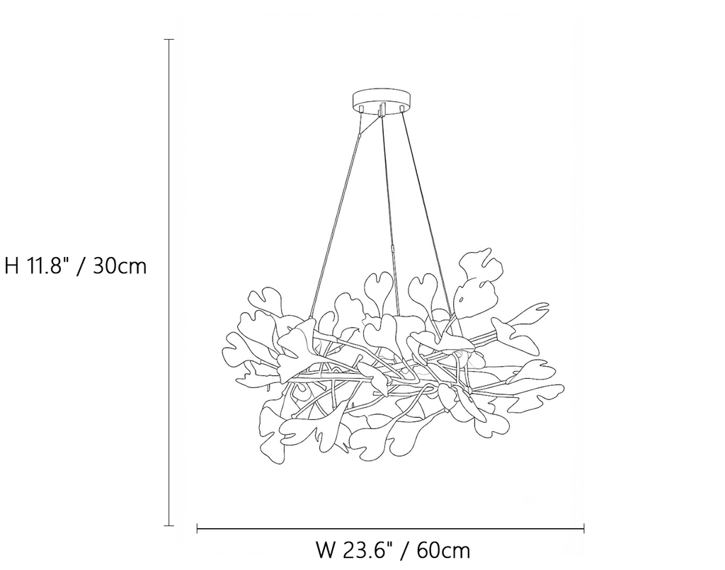 Ginkgo Crown Chandelier