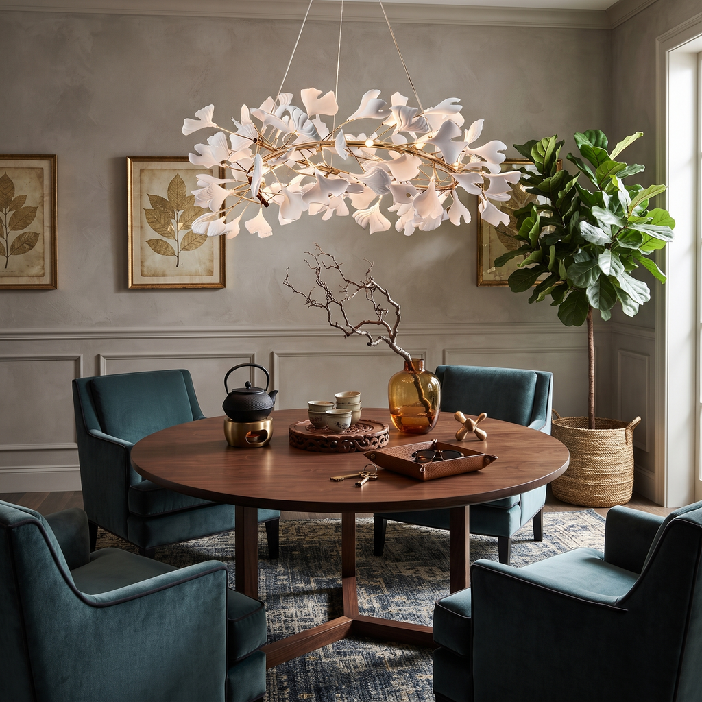 Ginkgo Crown Chandelier