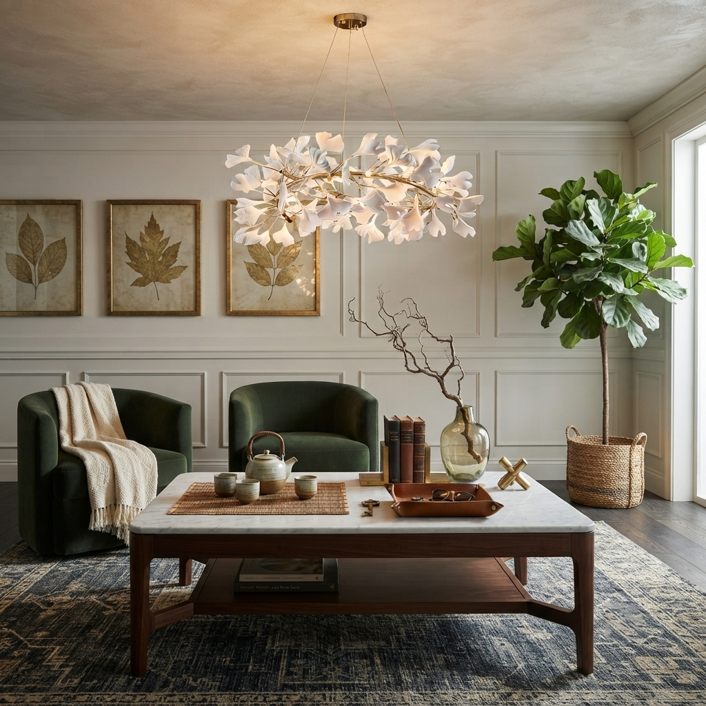 Ginkgo Crown Chandelier