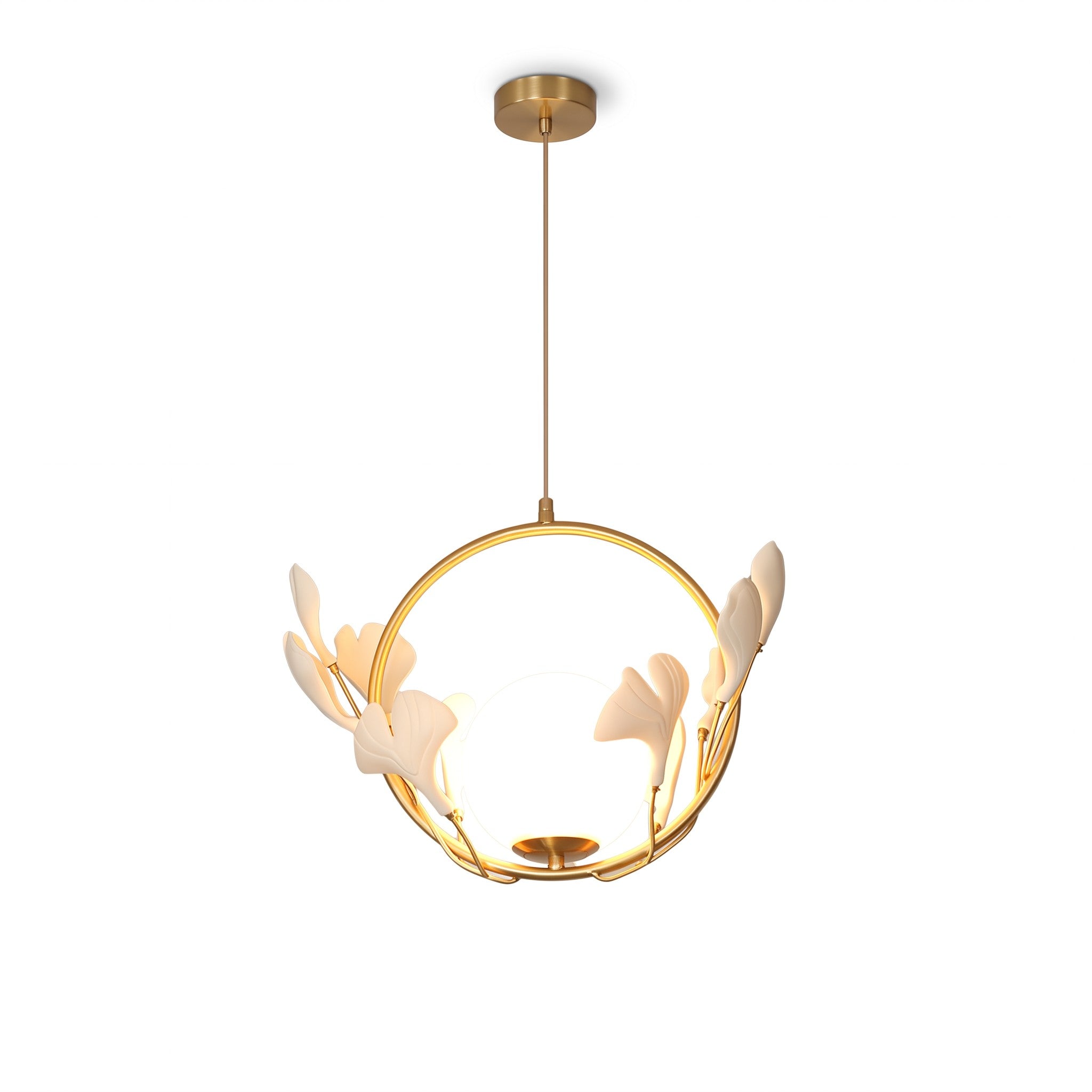 Ginkgo Halo Pendant Light