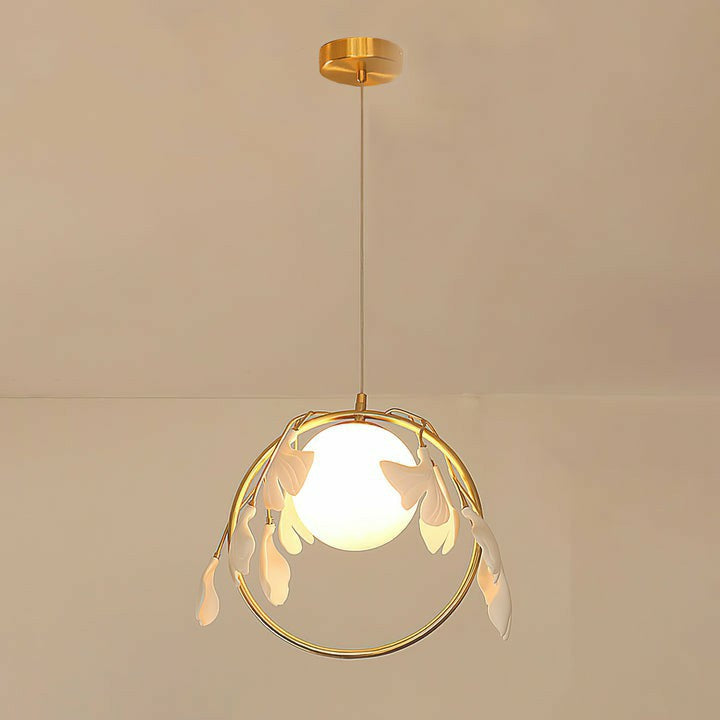 Ginkgo Halo Pendant Light