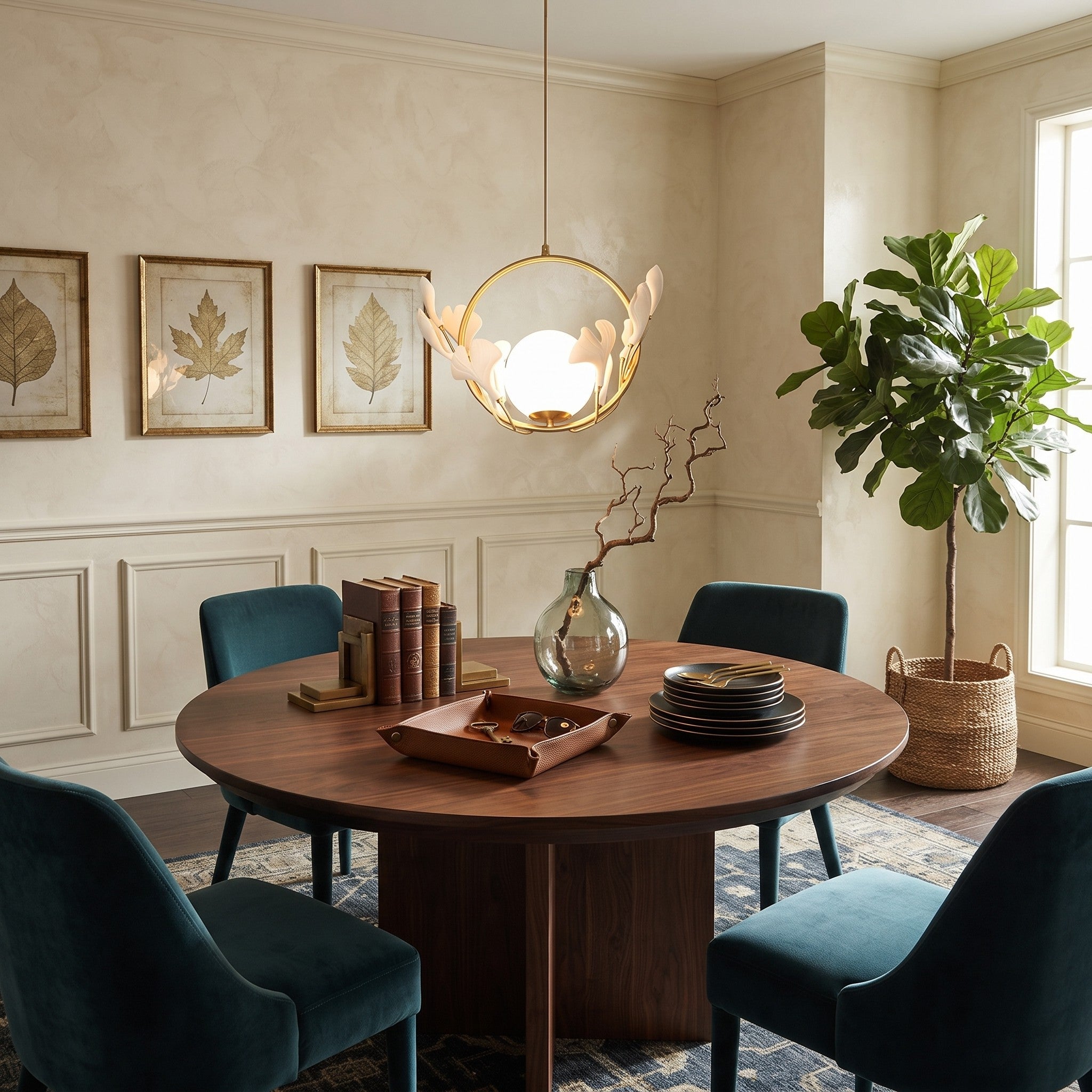 Ginkgo Halo Pendant Light