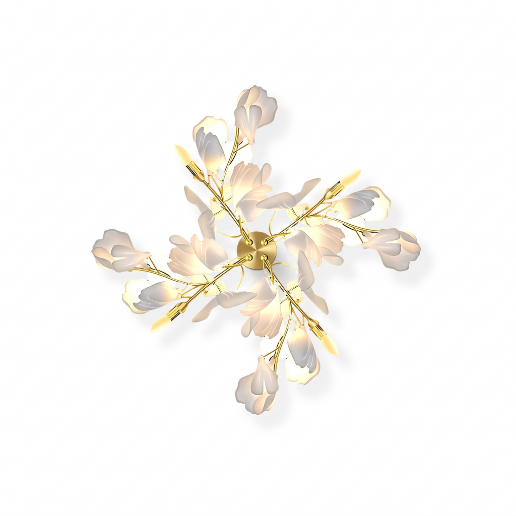 Ginkgo Pinwheel Wall Light
