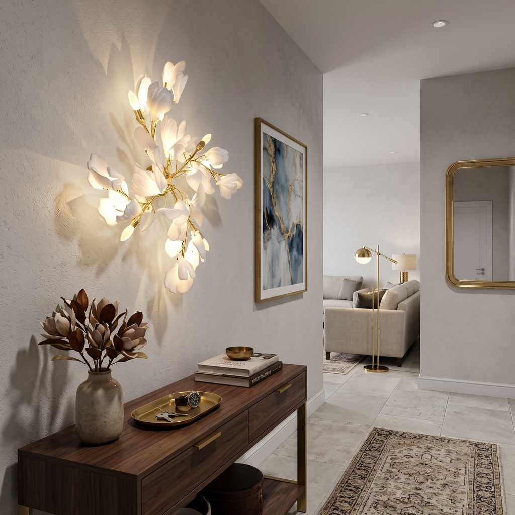 Ginkgo Pinwheel Wall Light
