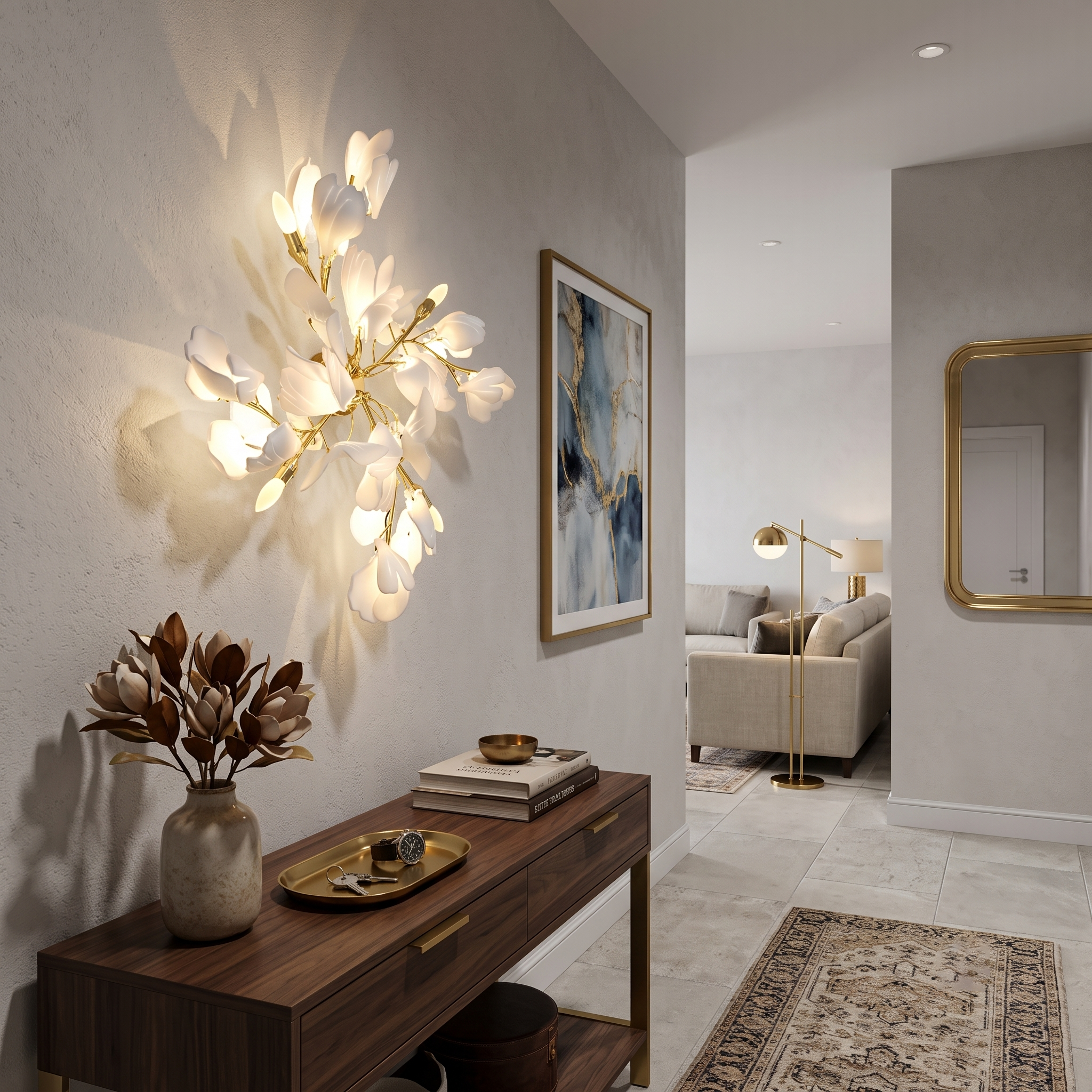 Ginkgo Pinwheel Wall Light