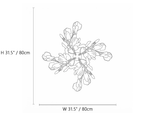 Ginkgo Pinwheel Wall Light