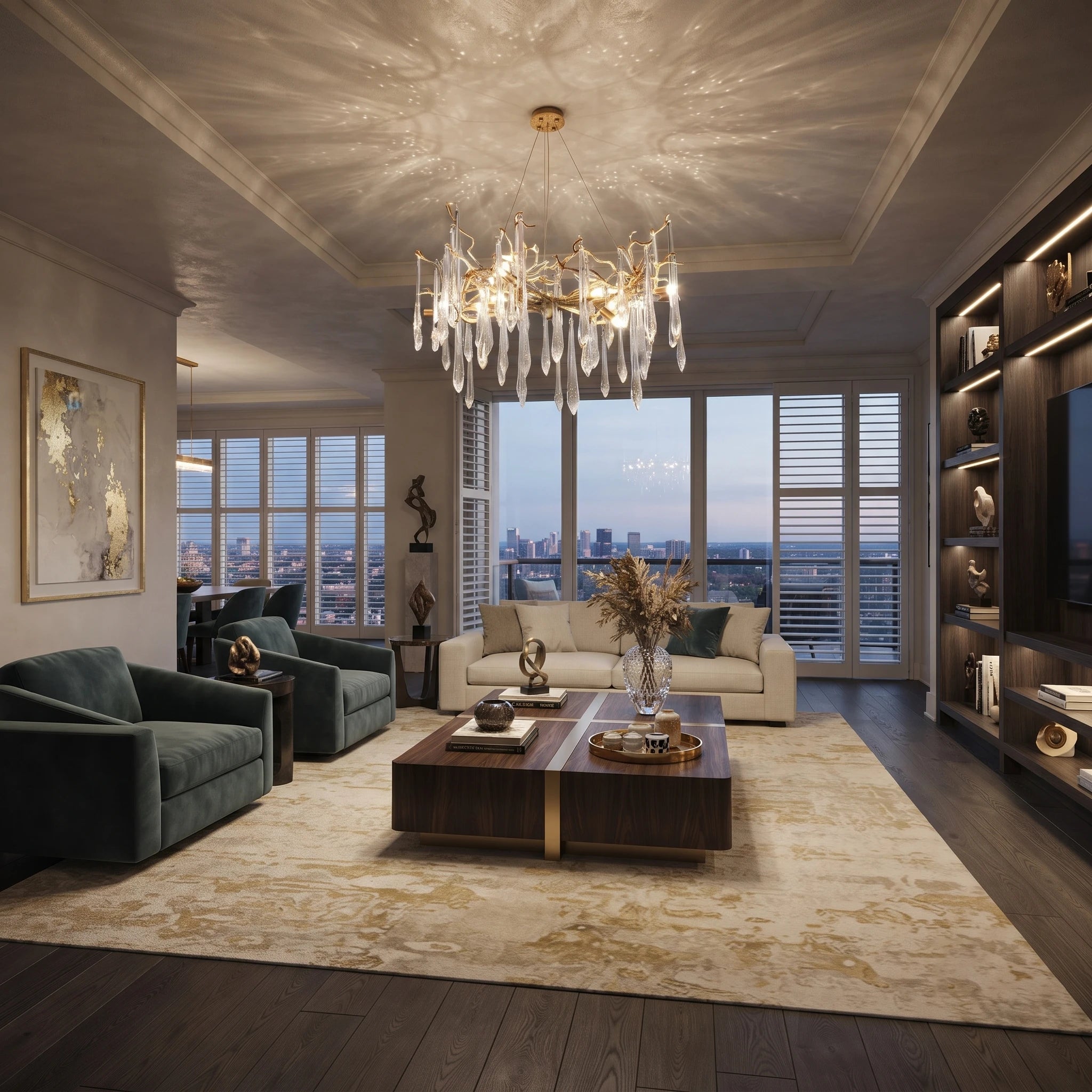 Glacier Crystal Branch Chandelier