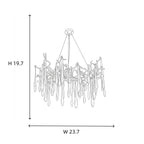 Glacier Crystal Branch Chandelier