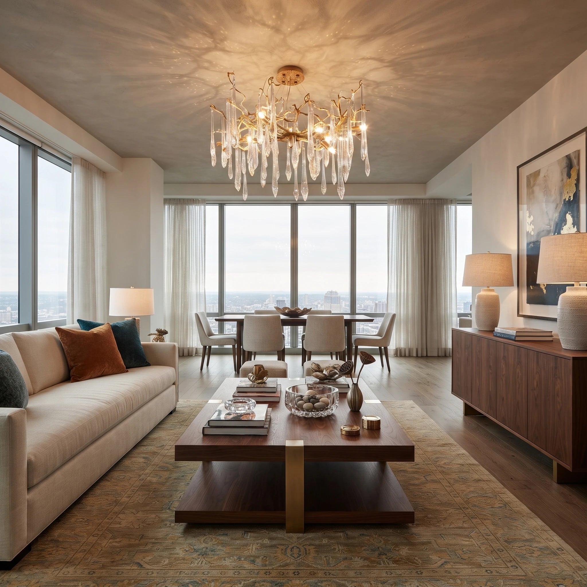 Glacier Crystal Branch Chandelier