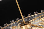 Close Up View of Brass Canopy and Chandelier Mounting Structure