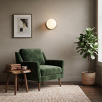 Glass Globe Wall Sconce