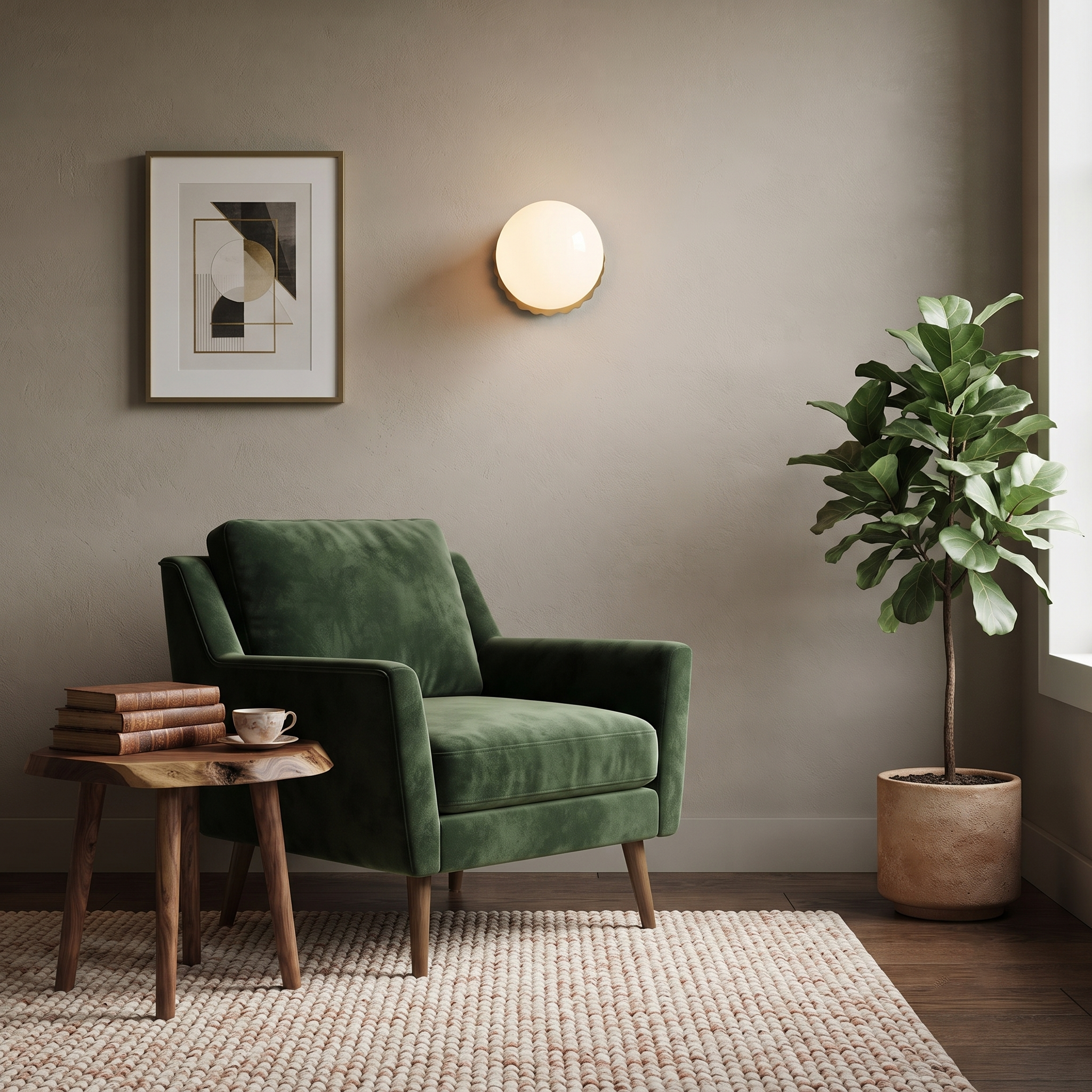 Glass Globe Wall Sconce