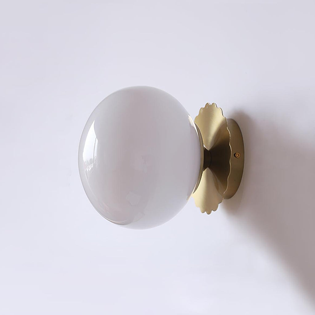 Glass Globe Wall Sconce