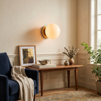 Glass Globe Wall Sconce