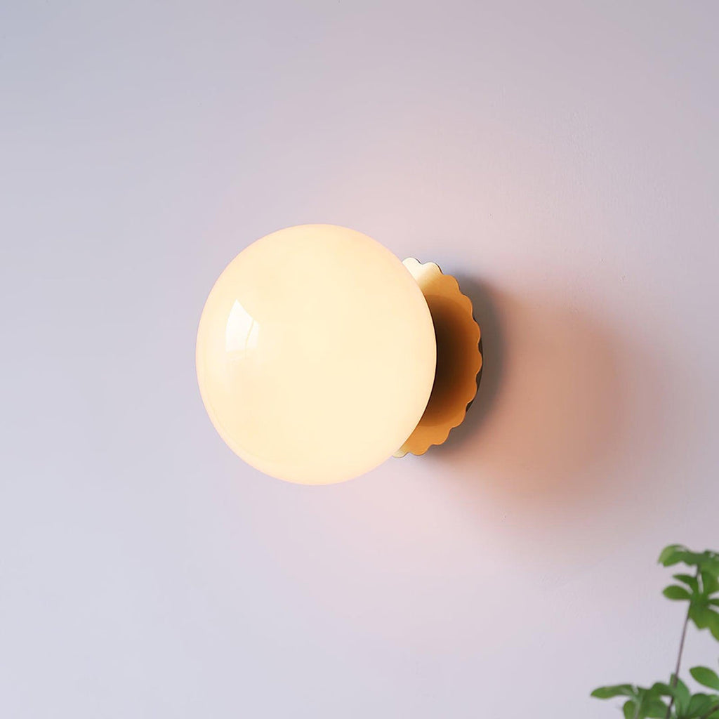 Glass Globe Wall Sconce