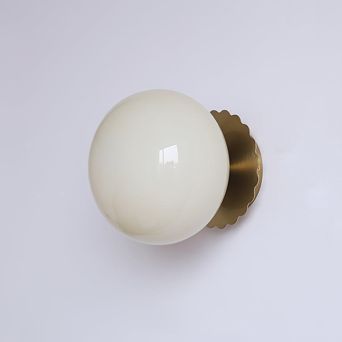 Glass Globe Wall Sconce