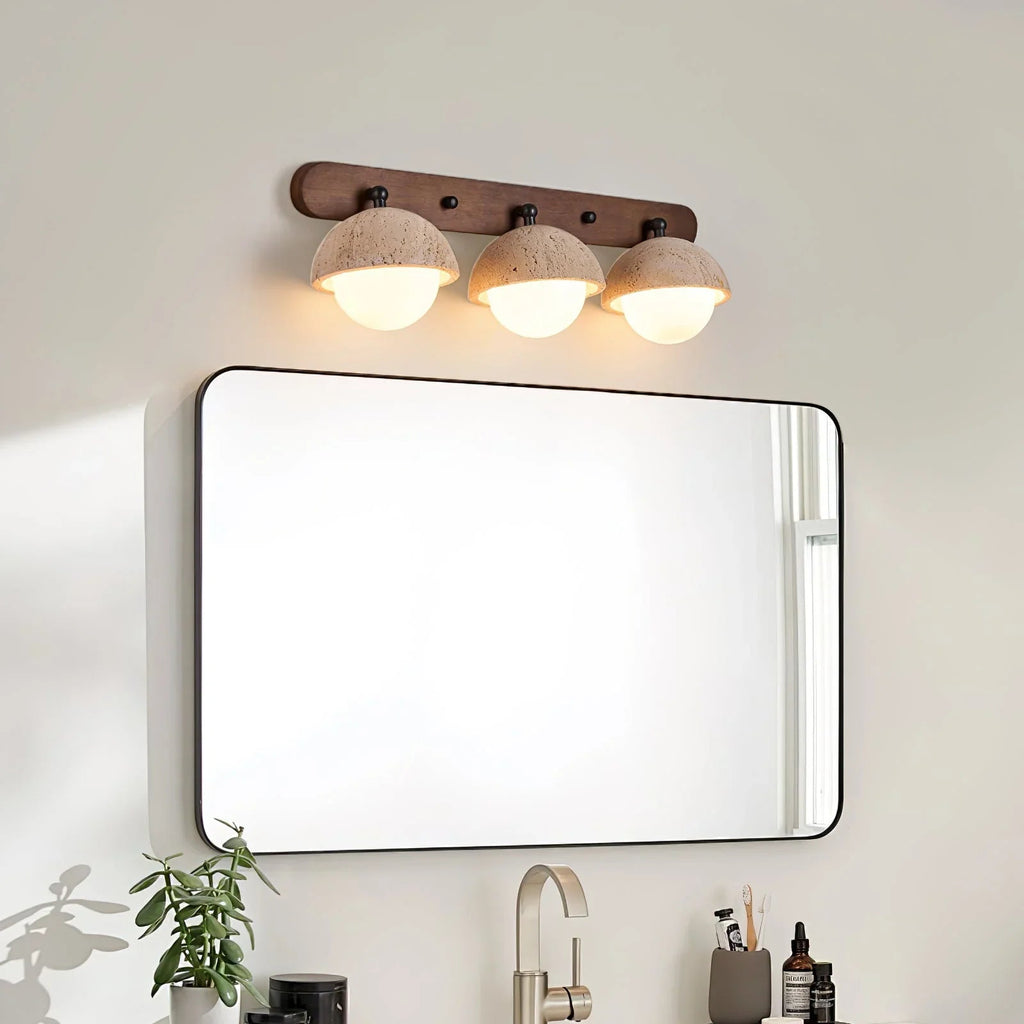 Globe Pecherna Travertine Wall Sconce
