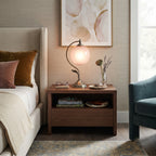 Gooseneck Brass Globe Table Lamp