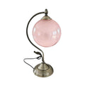 Gooseneck Brass Globe Table Lamp