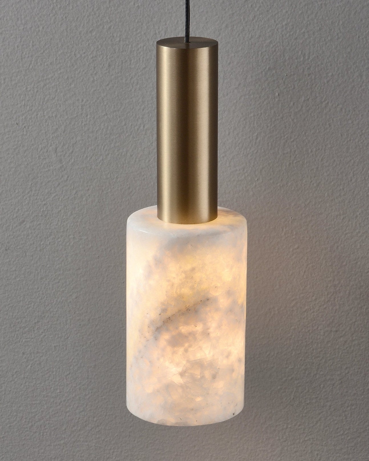 Cylinder Alabaster Pendant Light