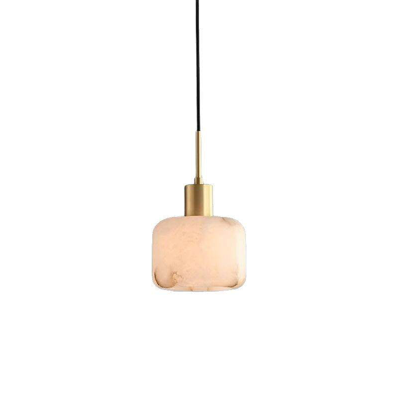 Halden Drum Alabaster Pendant Light